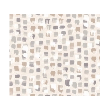 Toile cirée LEONOR beige - Abstraite et Moderne