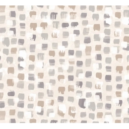 Toile cirée LEONOR beige - Abstraite et Moderne