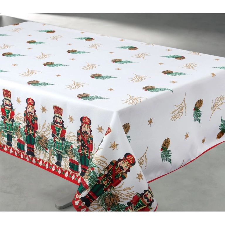 Nappe de Noël Casse noisette - Rectangle 145x240cm