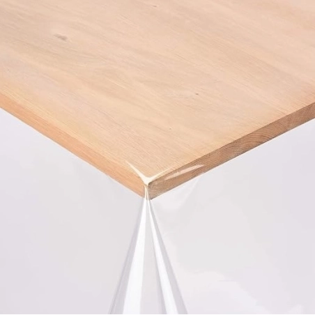 Nappe cristal transparente 140 cm - Nappe de protection transparente
