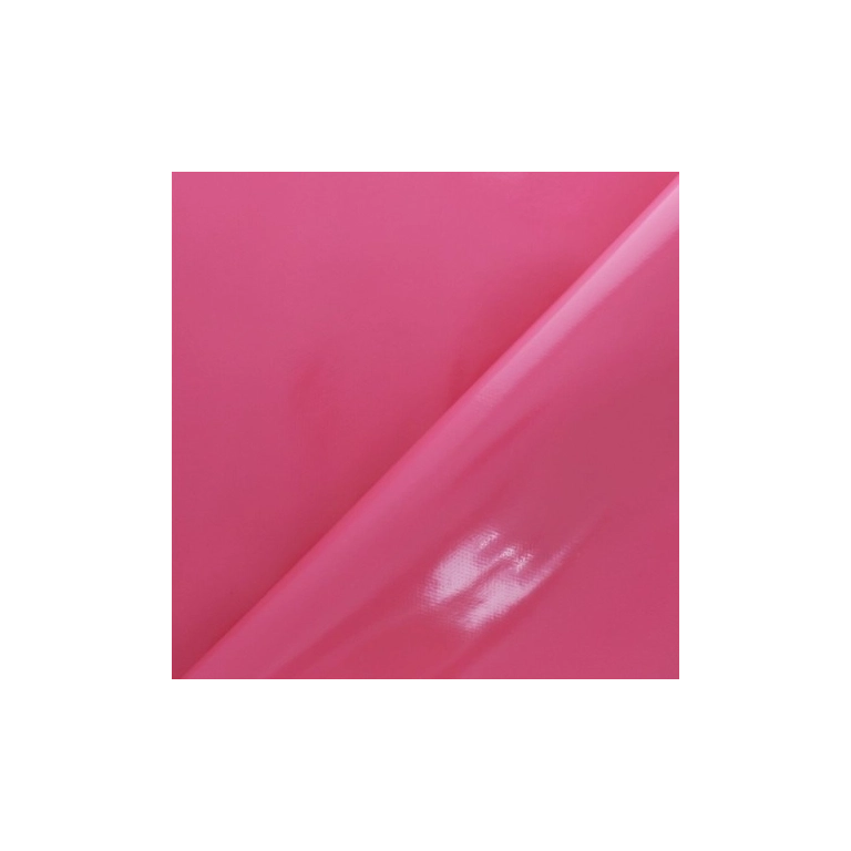 Toile cirée fushia unie laquée - Tapis de table fushia Mairie - écoles
