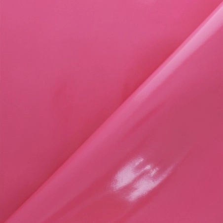Toile cirée fushia unie laquée - Tapis de table fushia Mairie - écoles