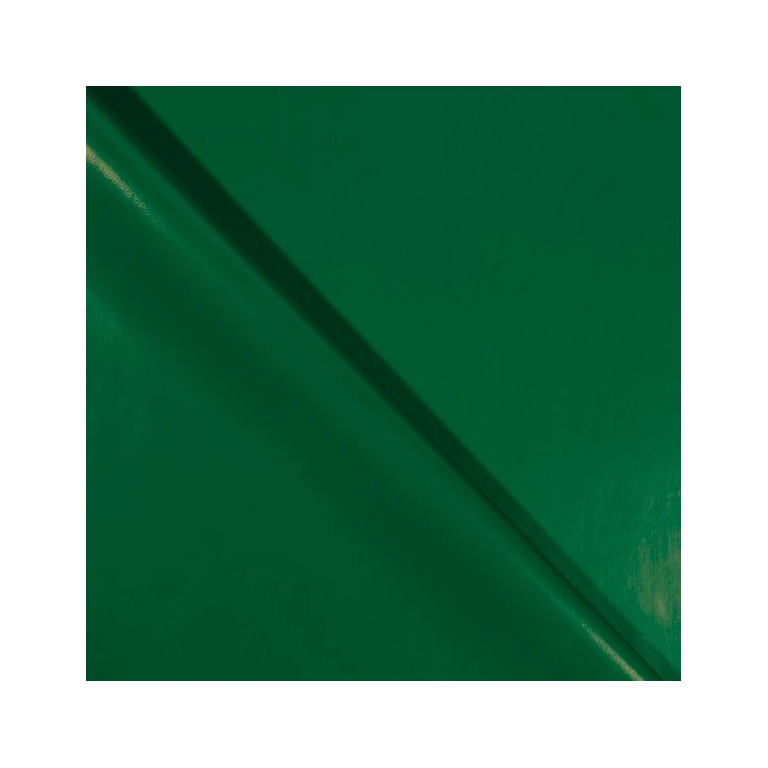 Toile cirée vert sapin unie laquée - Tapis de table vert sapin - Nappe