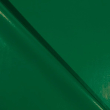 Toile cirée vert sapin unie laquée - Tapis de table vert sapin - Nappe