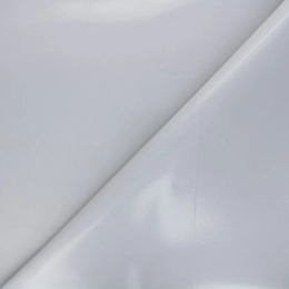 Toile cirée grise unie laquée - Tapis de table gris clair