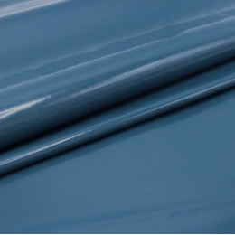 Toile cirée bleu nuit unie laquée - Tapis de table nappe bleu nuit