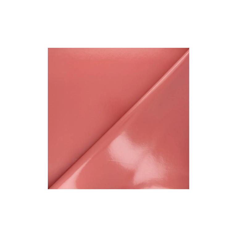 Toile cirée Paprika unie laquée - Nappe unie