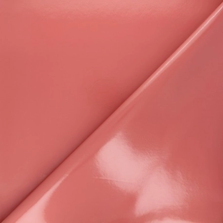 Toile cirée Paprika unie laquée - Nappe unie