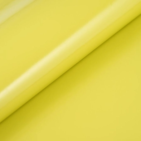 Toile cirée vert Anis unie laquée - Nappe unie verte