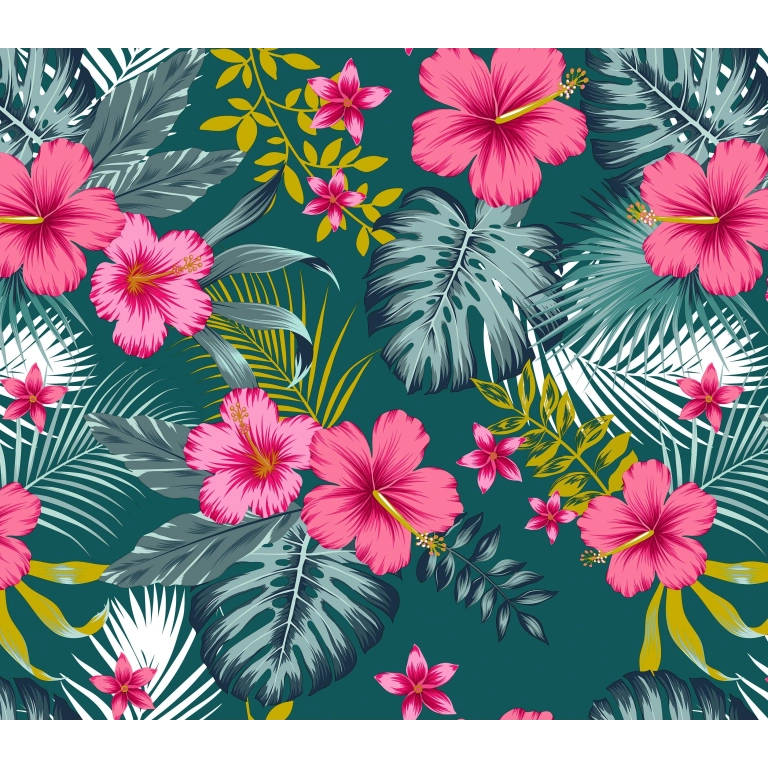 Toile cirée HILO rose - largeur 140 cm