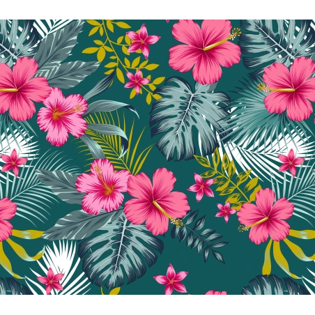 Toile cirée HILO rose - largeur 140 cm