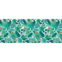 Toile cirée TUCA vert - largeur 140 cm