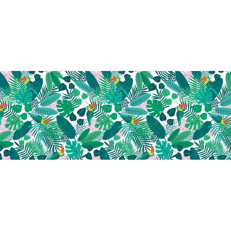 Toile cirée TUCA vert - largeur 140 cm