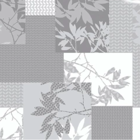 Toile cirée GEOFOL gris - largeur 140 cm