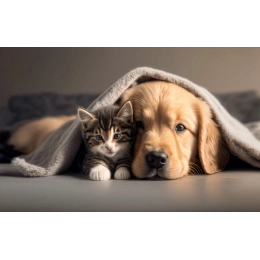 Tapis d'intérieur Chien & Chat 45x75cm