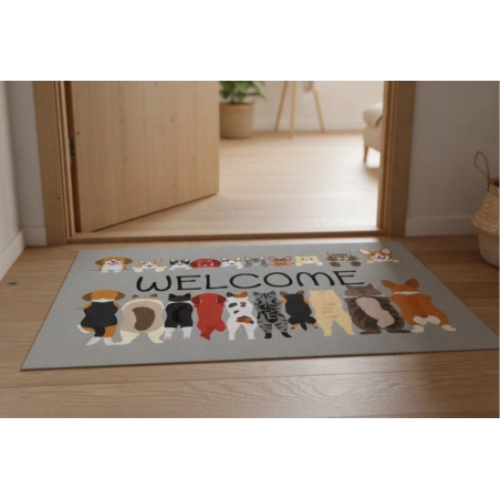Tapis d'intérieur WELCOME Animaux 60x80cm