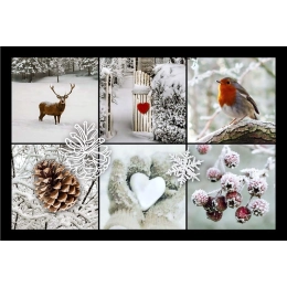 Tapis d'intérieur FENETRE De Noël 40x60cm