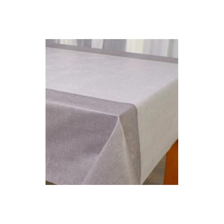 Toile cirée épaisse COTEX gris - Largeur 140 cm  et Sans plis