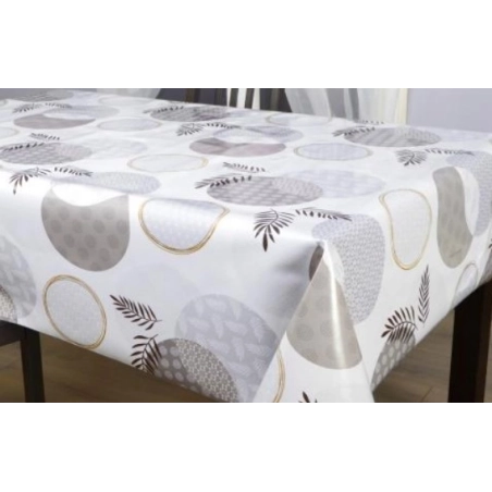 Toile cirée épaisse ROFO blanc - Largeur 140 cm  et Sans plis