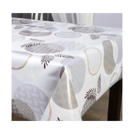 Toile cirée épaisse ROFO blanc - Largeur 140 cm  et Sans plis