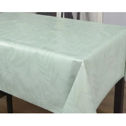 Toile cirée 180 Selma vert - Nappe grande largeur