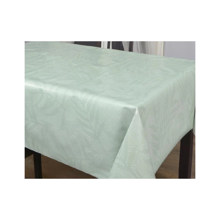 Toile cirée 180 Selma vert - Nappe grande largeur