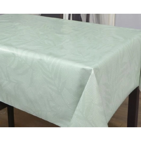 Toile cirée 180 Selma vert - Nappe grande largeur