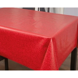 Toile cirée 180 Noémie rouge - Nappe grande largeur