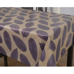 Toile cirée 180 Omar noir - Nappe grande largeur