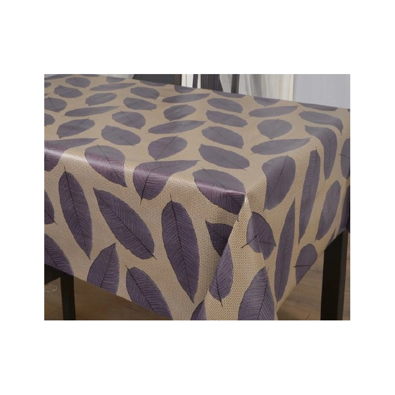 Toile cirée 180 Omar noir - Nappe grande largeur