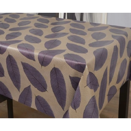 Toile cirée 180 Omar noir - Nappe grande largeur