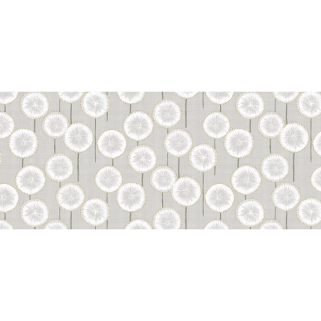 Protège table Aster Neige - Toile cirée épaisse largeur 140 cm