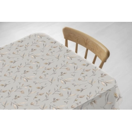 Protège table Canadian Grey - Toile cirée épaisse largeur 140 cm