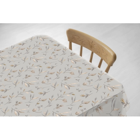 Protège table Canadian Grey - Toile cirée épaisse largeur 140 cm