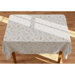 Protège table Canadian Grey - Toile cirée épaisse largeur 140 cm