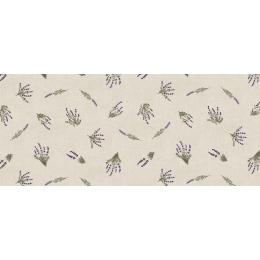 Protège table Provenza Lavande - Toile cirée épaisse largeur 140 cm