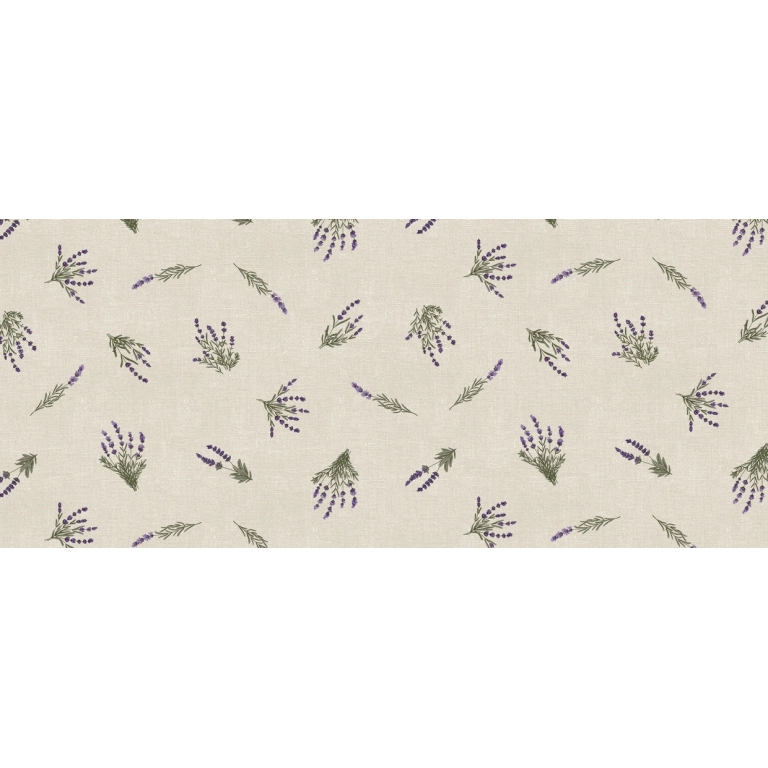 Protège table Provenza Lavande - Toile cirée épaisse largeur 140 cm