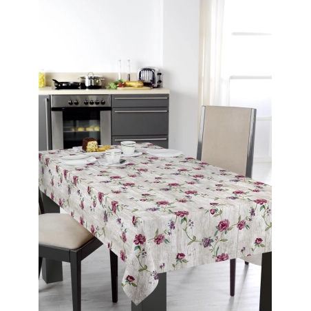 Toile cirée premium MAY Bois - largeur 140 cm