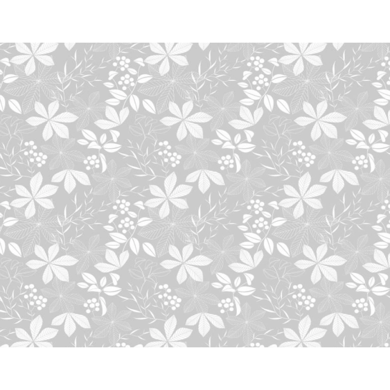 Nappe transparente PETALE blanc - imprimé floral