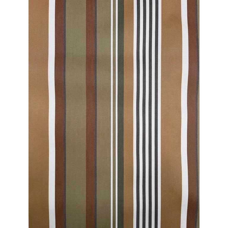 Toile extérieure LIPARI vert 160 cm - Tissu déco bayadère verte