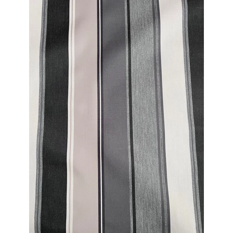 Toile extérieure BIARRITZ gris 160 cm - Tissu déco bayadère gris