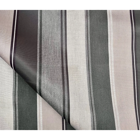 Toile extérieure BIARRITZ mousse 160 cm - Tissu déco bayadère verte