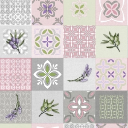 Toile cirée JASBA lavande - Nappe cirée provençale lavande