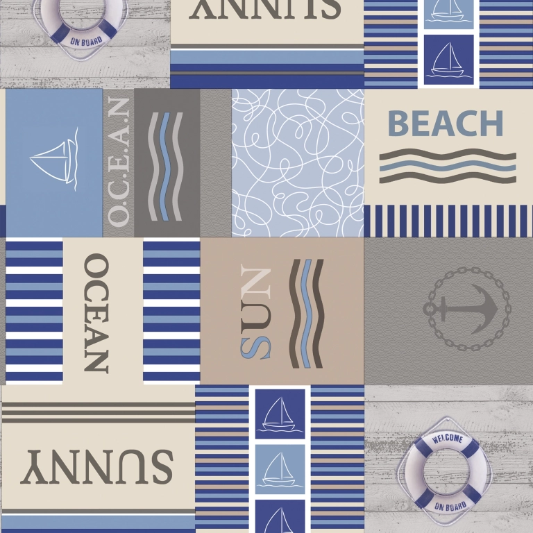 Toile cirée SUNNY beach - toile cirée bord de mer