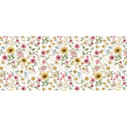 Toile cirée JULIANA multi - Nappe cirée florale colorée