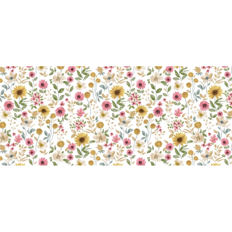 Toile cirée JULIANA multi - Nappe cirée florale colorée