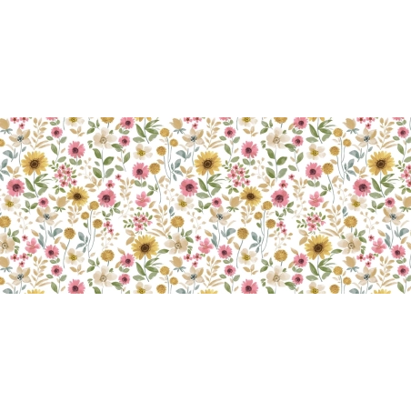 Toile cirée JULIANA multi - Nappe cirée florale colorée