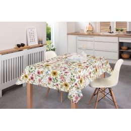 Toile cirée JULIANA multi - Nappe cirée florale colorée