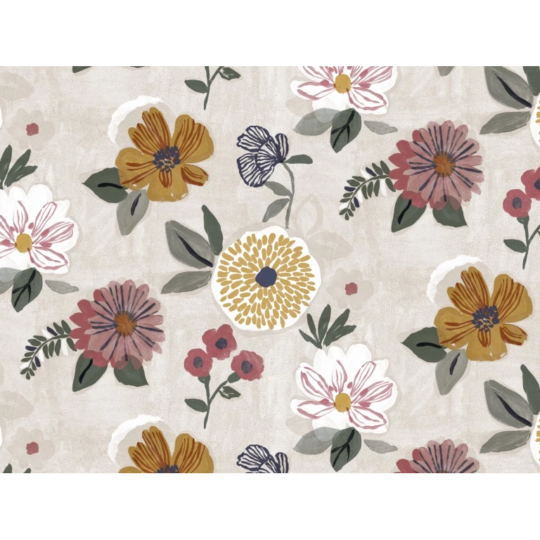 Toile cirée RUSTIC garden - Nappe cirée florale colorée