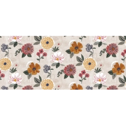 Toile cirée RUSTIC garden - Nappe cirée florale colorée